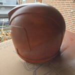 Første test på at lave en hjelm der kan bruges til cosplay
Dette er fra Judge Dredd
Første omgang maling