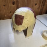 Første test på at lave en hjelm der kan bruges til cosplay
Dette er fra Judge Dredd
Gøres klar til detalje maling