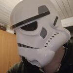 Stormtropper hjelm der er bestilt med print, slibning, maling og finish
Det er lavet som en gave for kunden
Sidste test fitting inden den skal afleveres
